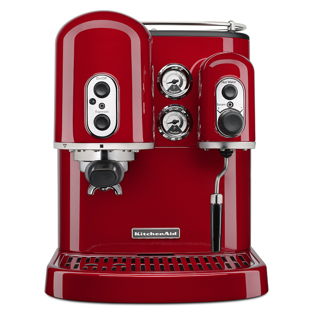 HAOKIDS Cafetera italiana eléctrica para expreso - color rojo